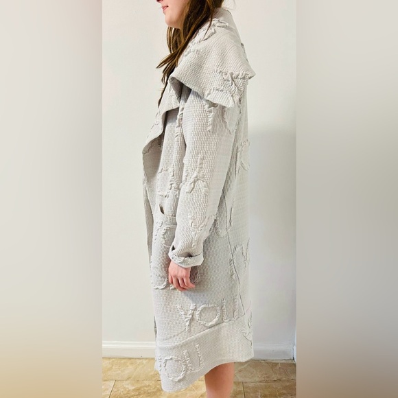 “YOU” Designer Coat - Unique Textured Statement Piece - Picture 5 of 5